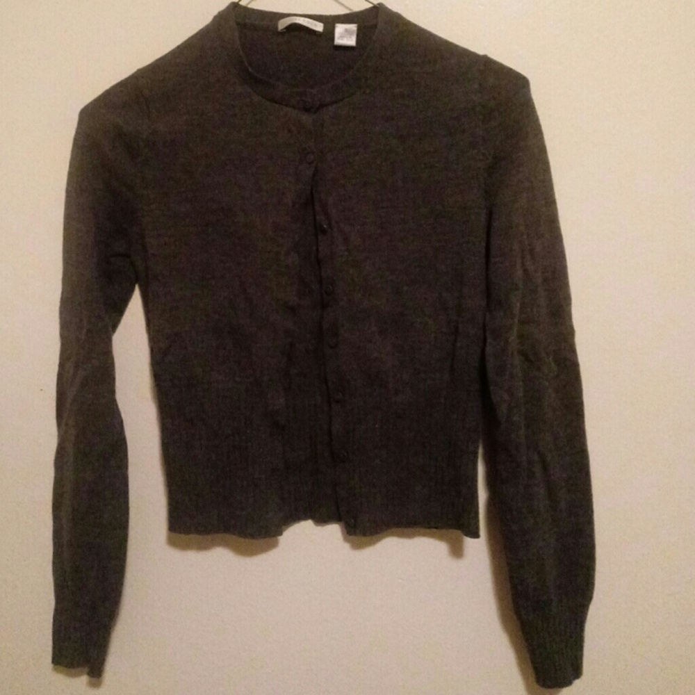 Gray cardigan